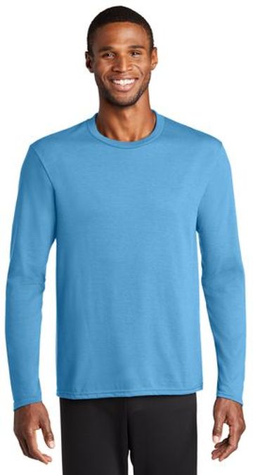 Port & Company® Adult Unisex 4.5-oz 65/35 Poly/Cotton Long Sleeve Performance Blend T-Shirt